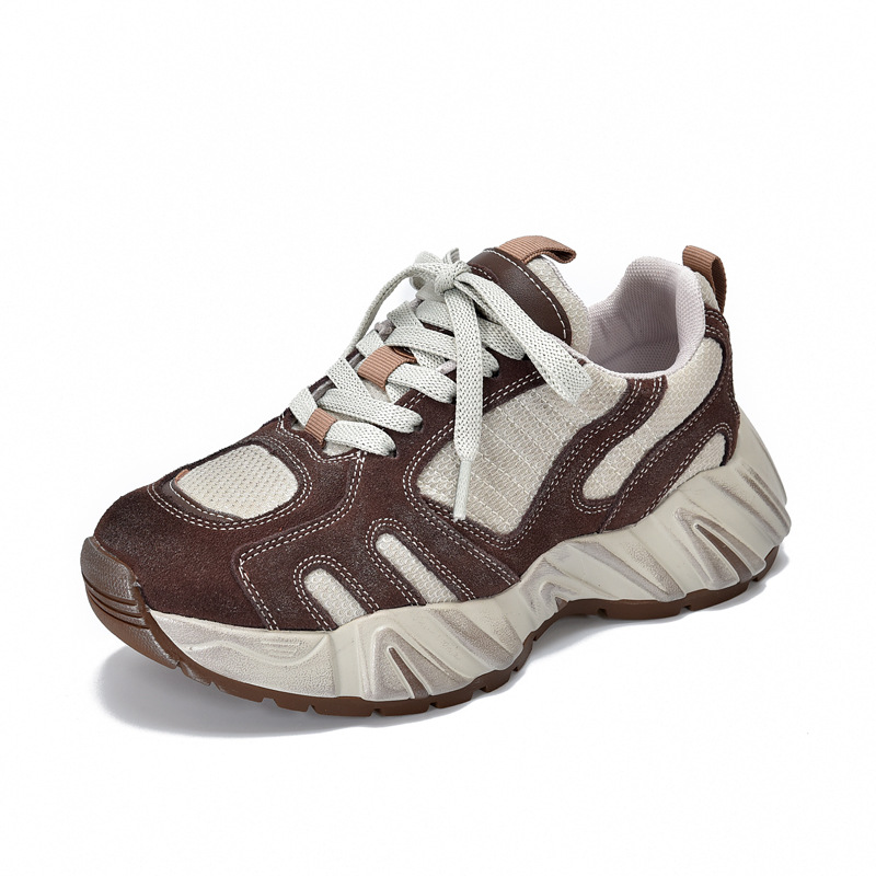 Ethnic Fashion For Women - 4.5cm malha de ar camurça couro