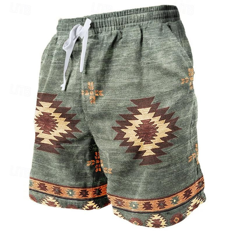 Kids Ethnic Fashion - Retro estilo étnico indiano praia shorts
