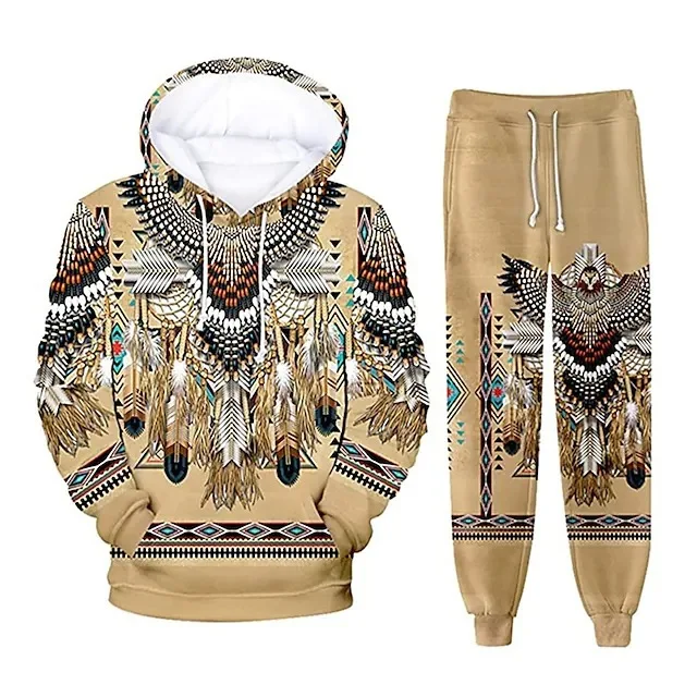 Fashion Ethnic Indian Clothing - Conjuntos de Moletom com Estampa 3D