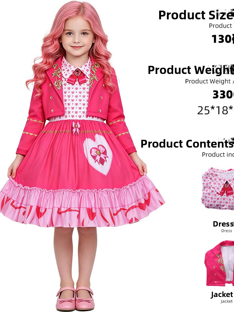 Ethnic Fashion Online - Novo Vestido Rosa para Cosplay, Fantasia