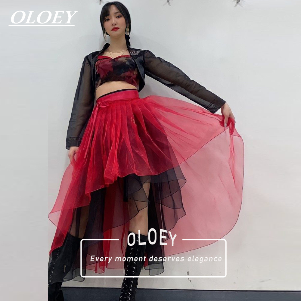 Hanbok Modern Set - OLOEY Conjunto Moderno de Hanbok Vermelho