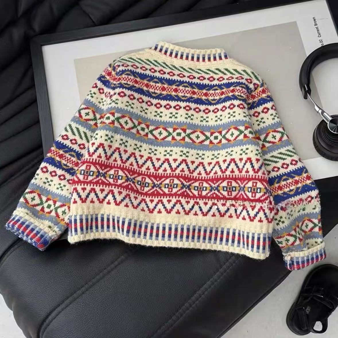 Cardigã de Tricô para Meninas, - Kids Ethnic Fashion avaliação e preço