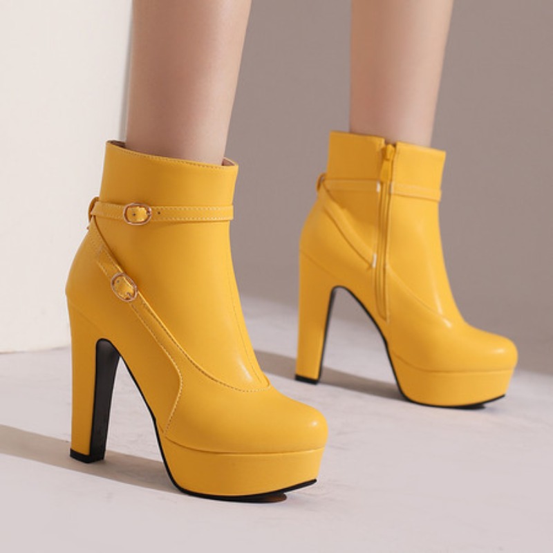 Botas de plataforma de moda fe - Ethnic Fashion For Women avaliação e preço