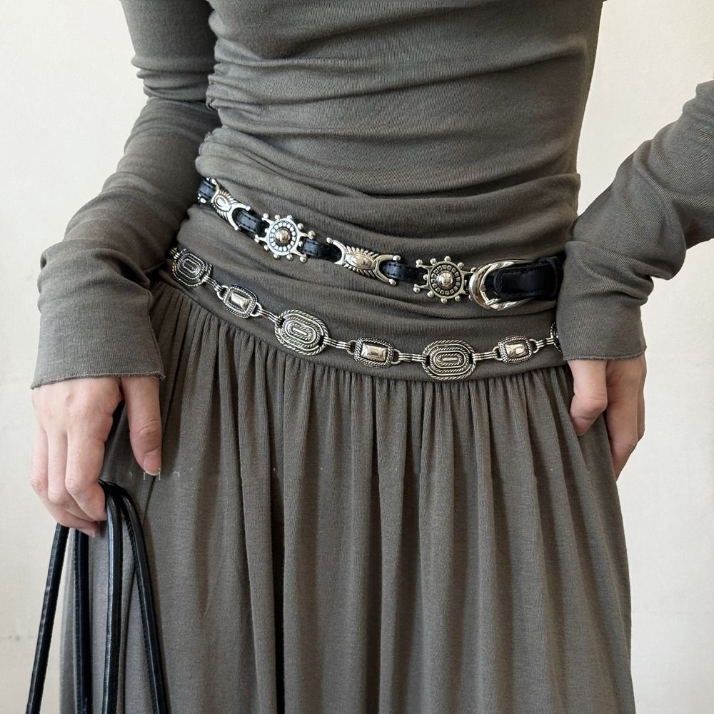 Cintos Femininos Finos de Meta - Y2K Ethnic Fashion avaliação e preço