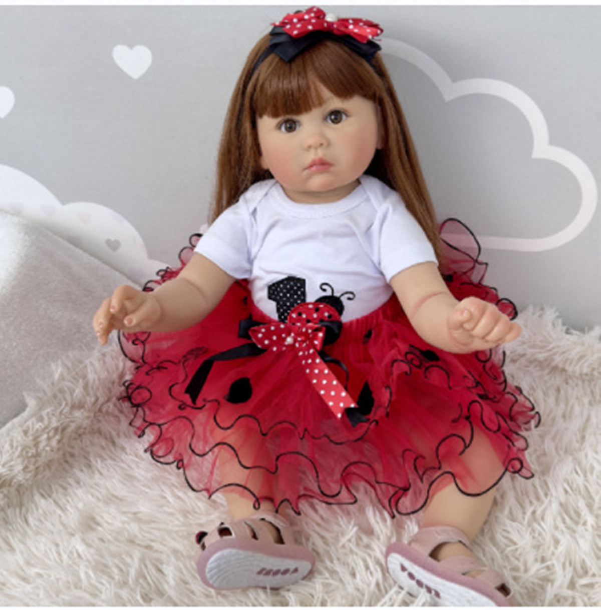 70cm silicone reborn bonecas l - Kids Ethnic Fashion avaliação e preço