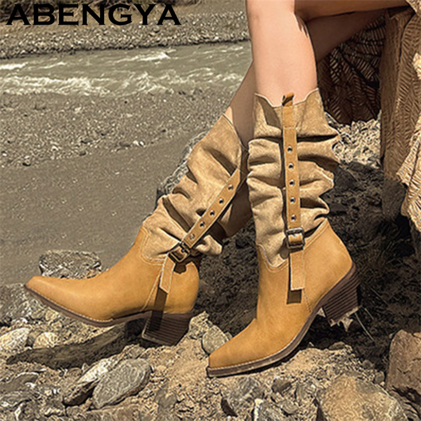 2026 Novas Botas Femininas Est - Ethnic Fashion For Women avaliação e preço