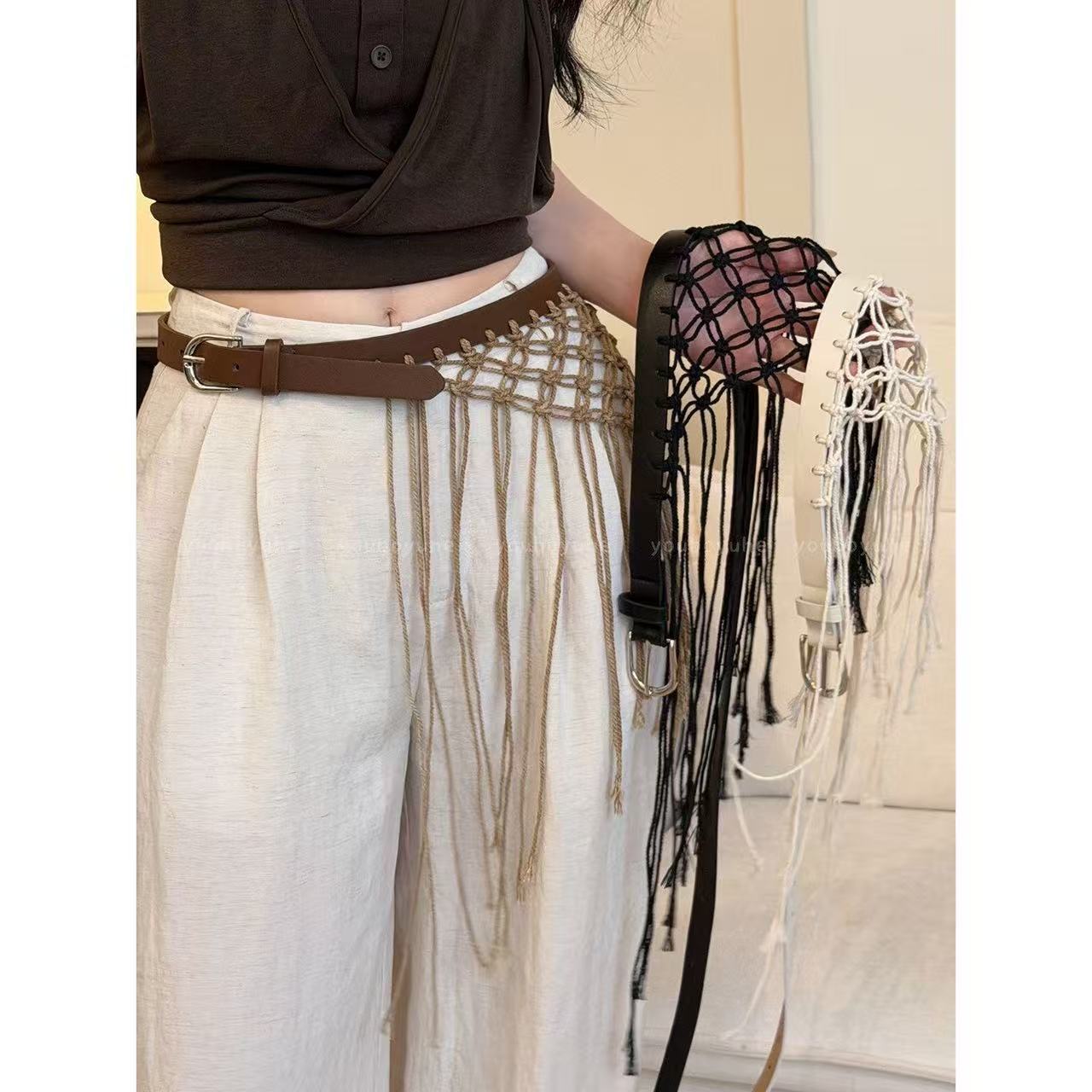 Cintos Casuais Y2K com Franjas - Y2K Ethnic Fashion avaliação e preço