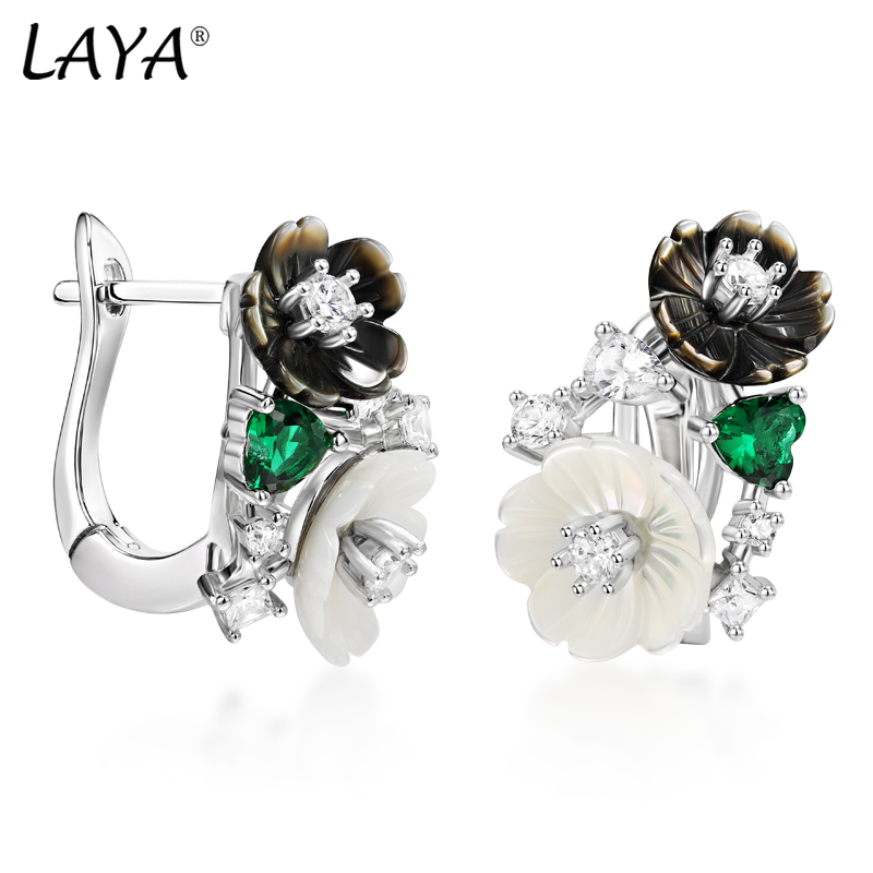 Laya-925 Brincos de Prata Este - Ethnic Fashion Trend avaliação e preço