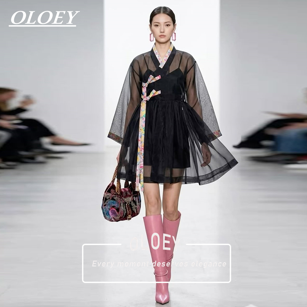 Conjunto de Hanbok Curto Preto - Hanbok Modern Set avaliação e preço
