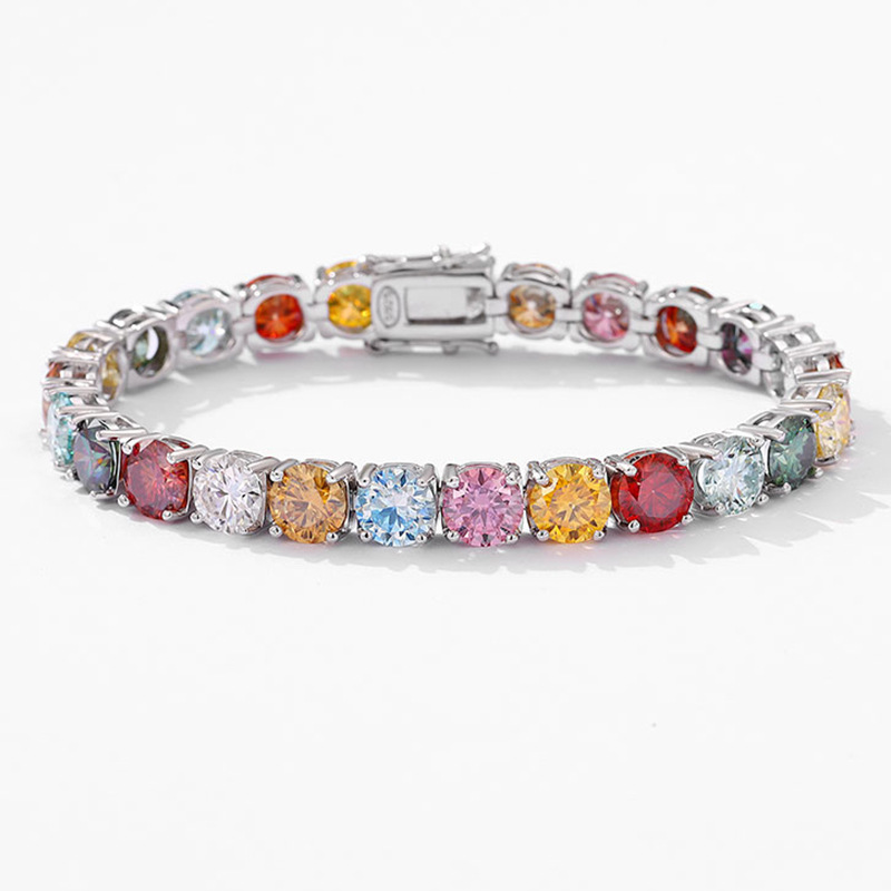 Pulseira de moissanite cor dop - Ethnic Fashion Trend avaliação e preço