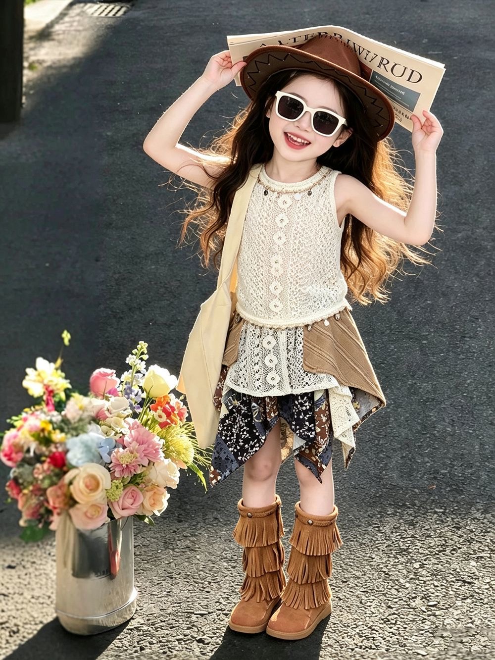 Conjunto de Verão para Meninas - Kids Ethnic Fashion avaliação e preço