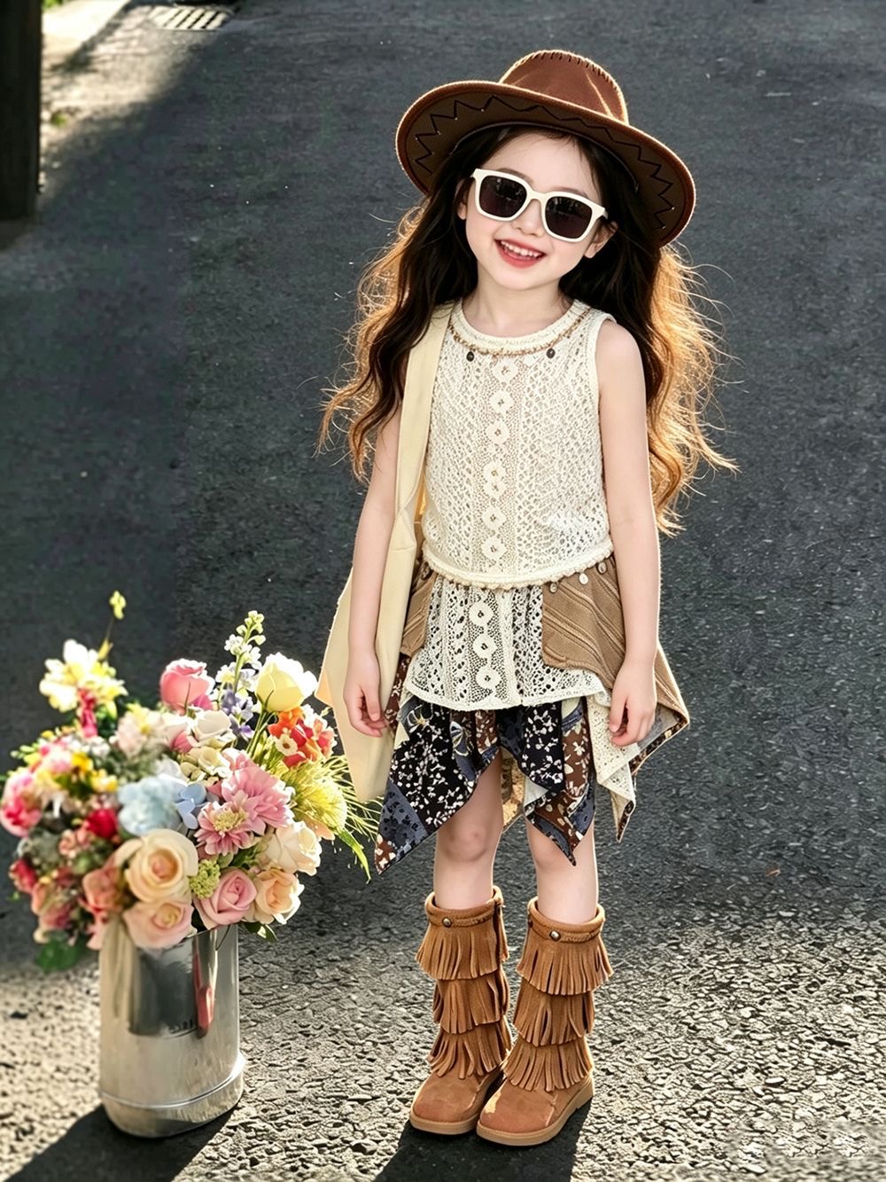 Conjunto de Verão para Meninas - Kids Ethnic Fashion avaliação e preço