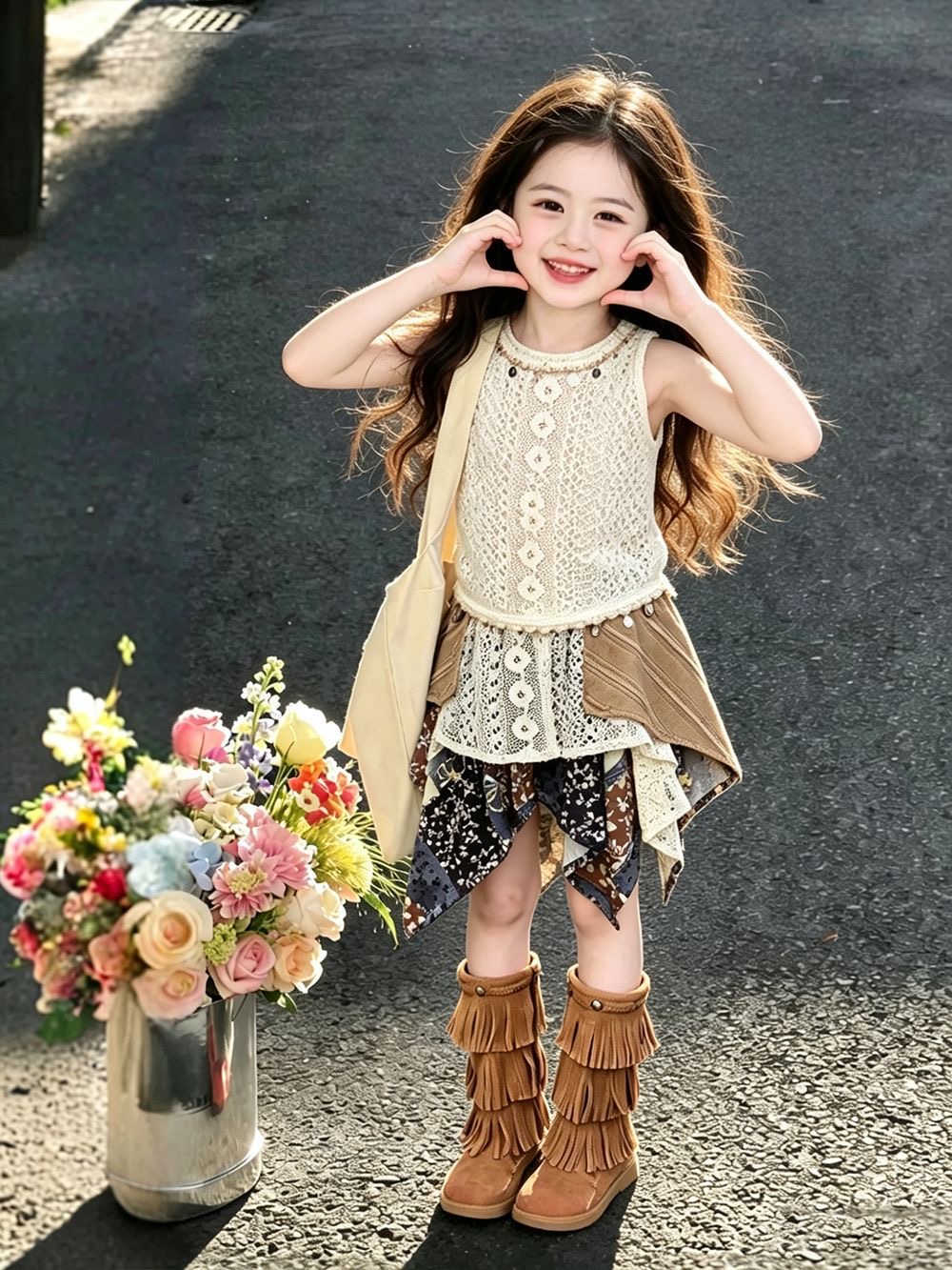 Conjunto de Verão para Meninas - Kids Ethnic Fashion avaliação e preço